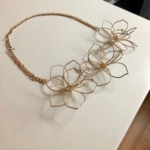 Floral statement necklace